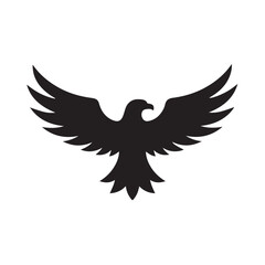 eagle logo vector Bold and clean eagle logo vector, with sharp lines and a strong silhouette 
