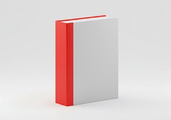Red and White Book Mockup: Perfect for Your Next Project