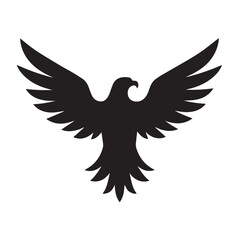 eagle logo vector Bold and clean eagle logo vector, with sharp lines and a strong silhouette 
