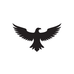 eagle logo vector Bold and clean eagle logo vector, with sharp lines and a strong silhouette 
