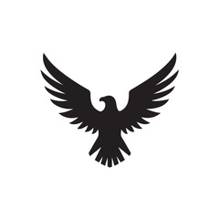 eagle logo vector Bold and clean eagle logo vector, with sharp lines and a strong silhouette 
