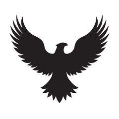eagle logo vector Bold and clean eagle logo vector, with sharp lines and a strong silhouette 
