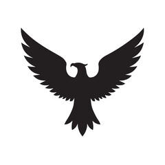 eagle logo vector Bold and clean eagle logo vector, with sharp lines and a strong silhouette 
