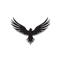 eagle logo vector Bold and clean eagle logo vector, with sharp lines and a strong silhouette 

