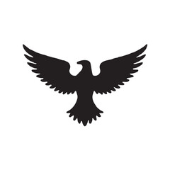 eagle logo vector Bold and clean eagle logo vector, with sharp lines and a strong silhouette 

