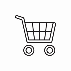 Shopping cart ecommerce store icon vector sign