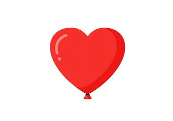 Red Heart Balloon: Valentine's Day Graphic, Love Symbol