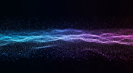 Abstract Particles: A mesmerizing array of colorful particles forms dynamic wave patterns, creating an abstract and visually stunning background.