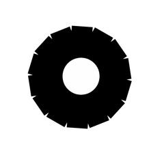 Gears shapes line icons. Flat machine gear icon. Wheel cogwheel vector. Simple outline isolated elements. Black gear.