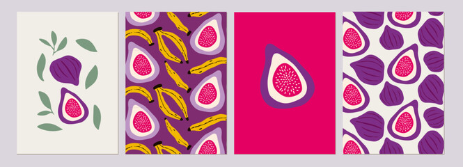 Fig and Banana Art Print Collection