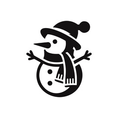 snowman with broom