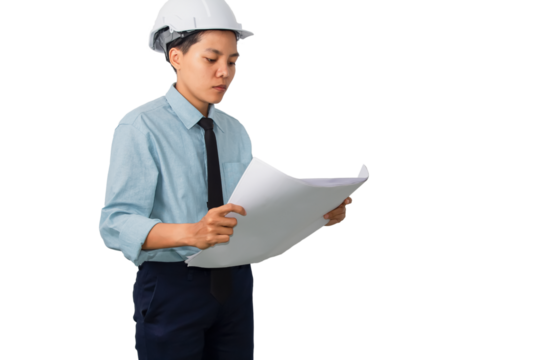 Female engineers wearing helmets supervise construction site outdoors checking blueprints diversity and inclusive leadership in engineering.