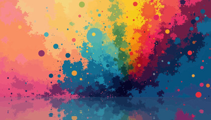 Fototapeta premium Vibrant Colorful Abstract Paint Splash Background