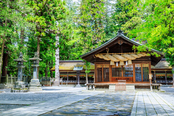 初夏の諏訪大社 下社 春宮　長野県諏訪郡　Suwa Taisha Shrine in early summer....