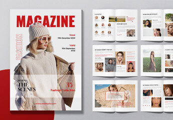 Clean Fashion Magazine Layout