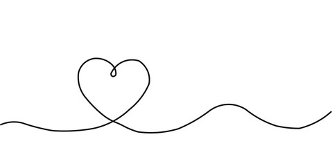 Doodle Heart Line Art, Love Hand Drawn Graphic