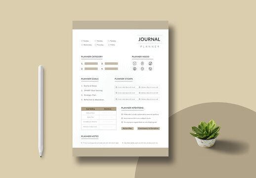 Journal Planner Layout