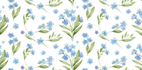 Anemones, white and purple crocuses, various wild flowers and herbs. Watercolor botanical rectangular frame, suitable for greeting cards, wedding invitations, branding, packaging and spring design