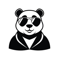  Panda Wearing Reflective Sunglasses