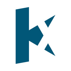 Letter k luxury logo design concept.