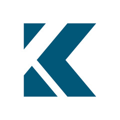 Letter K luxury logo design concept.