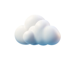 3D white cloud