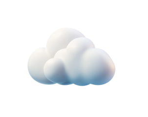 3D white cloud