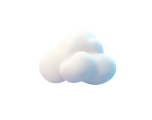 3D white cloud