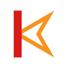 Letter K luxury logo design concept.