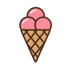 Ice Cream Cone Illustration
