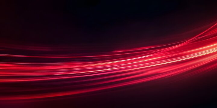 Red light speed background, red and black gradient, speed lines, red glow effect, dark tone, high resolution, wide-angle lens, blurred motion blur,