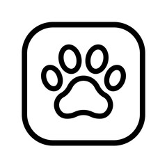 Obraz premium Paw print icon representing pets and animals