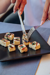 Appetizers with sauce for you