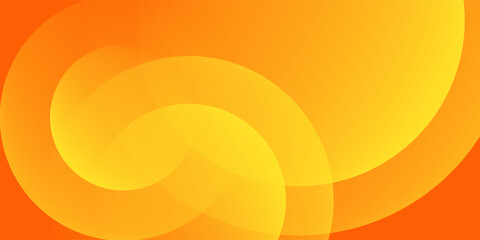 Abstract orange background with circles. Vector illustration
