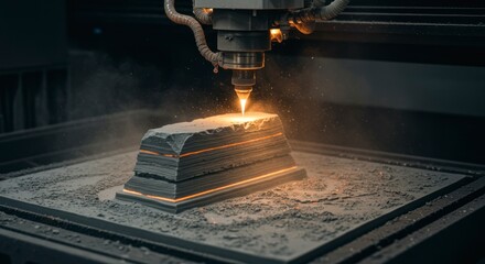 Cnc Machine Cutting Stone Object with Laser