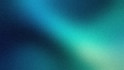 Teal and Blue Gradient Abstract Background with Grain Texture