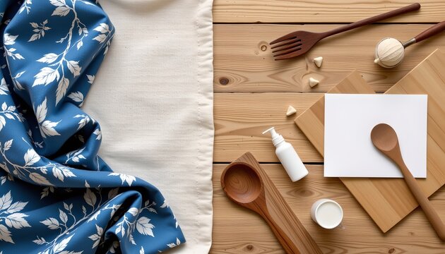 a close up of a table set with various items - Powered by Adobe