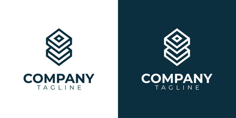 vector modern geometric logo premium template