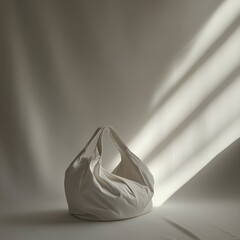 A very aesthetic plastic bag with the sun shining on it. 