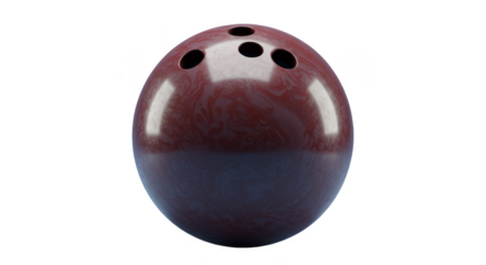 3d Render Sphere with Maroon Red and Blue Pattern Isolated Background