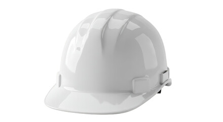 Fototapeta premium 3D Render White Hard Hat Construction Safety Equipment On Transparent Background