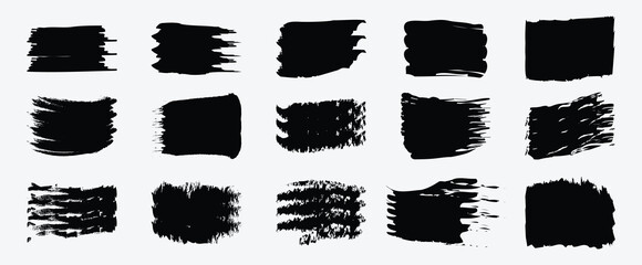 Creative Brush Stroke Elements &ndash; Textured Paint Marks for Abstract and Modern Designs