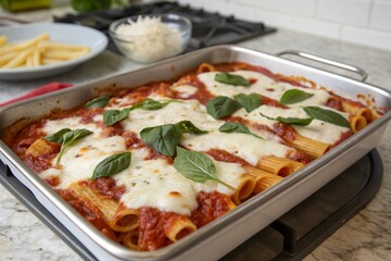 Baked Pasta with Tomato Sauce