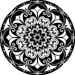 abstract floral ornament mandala design vector