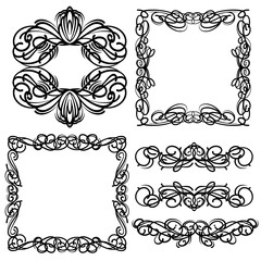 set of decorative elements for design