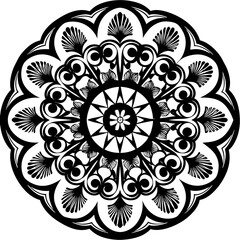 abstract floral ornament mandala design vector