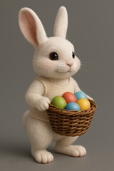 easter bunny and eggs