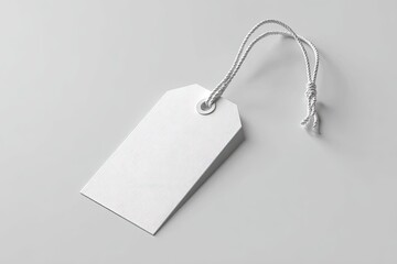 Blank price tag with string