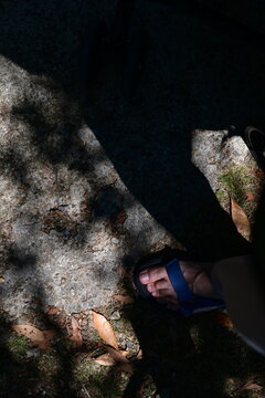shadow and feet