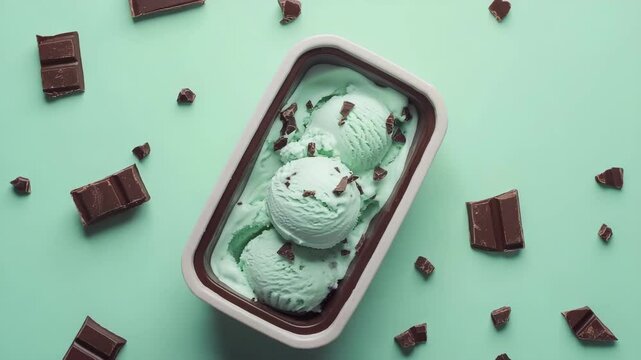 mint choco chip ice cream